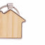 Breloc gravabil casa lemn+metal KO1148S129 - Green Print
