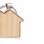 Breloc gravabil casa lemn+metal KO1148S129 - Green Print
