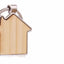 Breloc gravabil casa lemn+metal KO1148S129 - Green Print