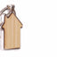 Breloc gravabil casa lemn+metal KO1148S129 - Green Print