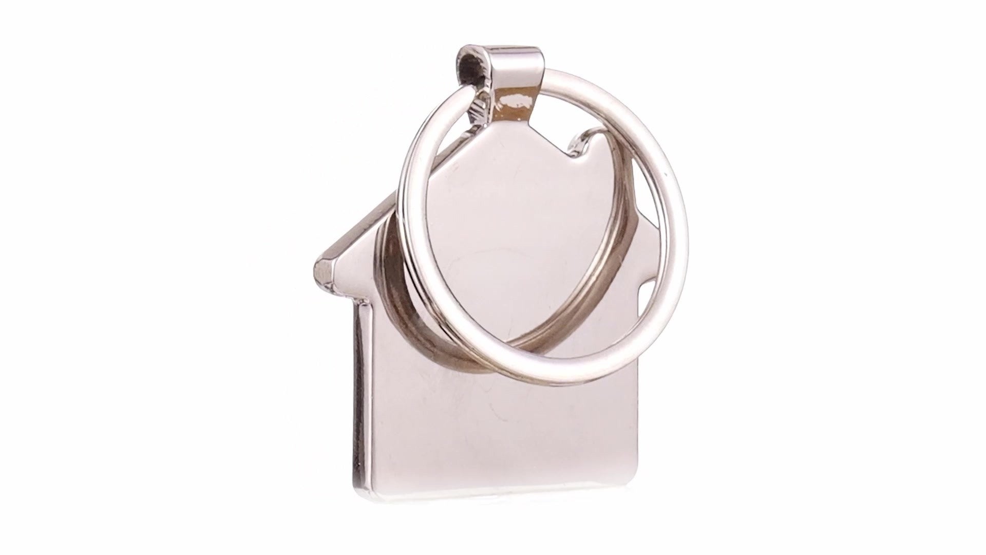 Breloc gravabil casa lemn+metal KO1148S129 - Green Print