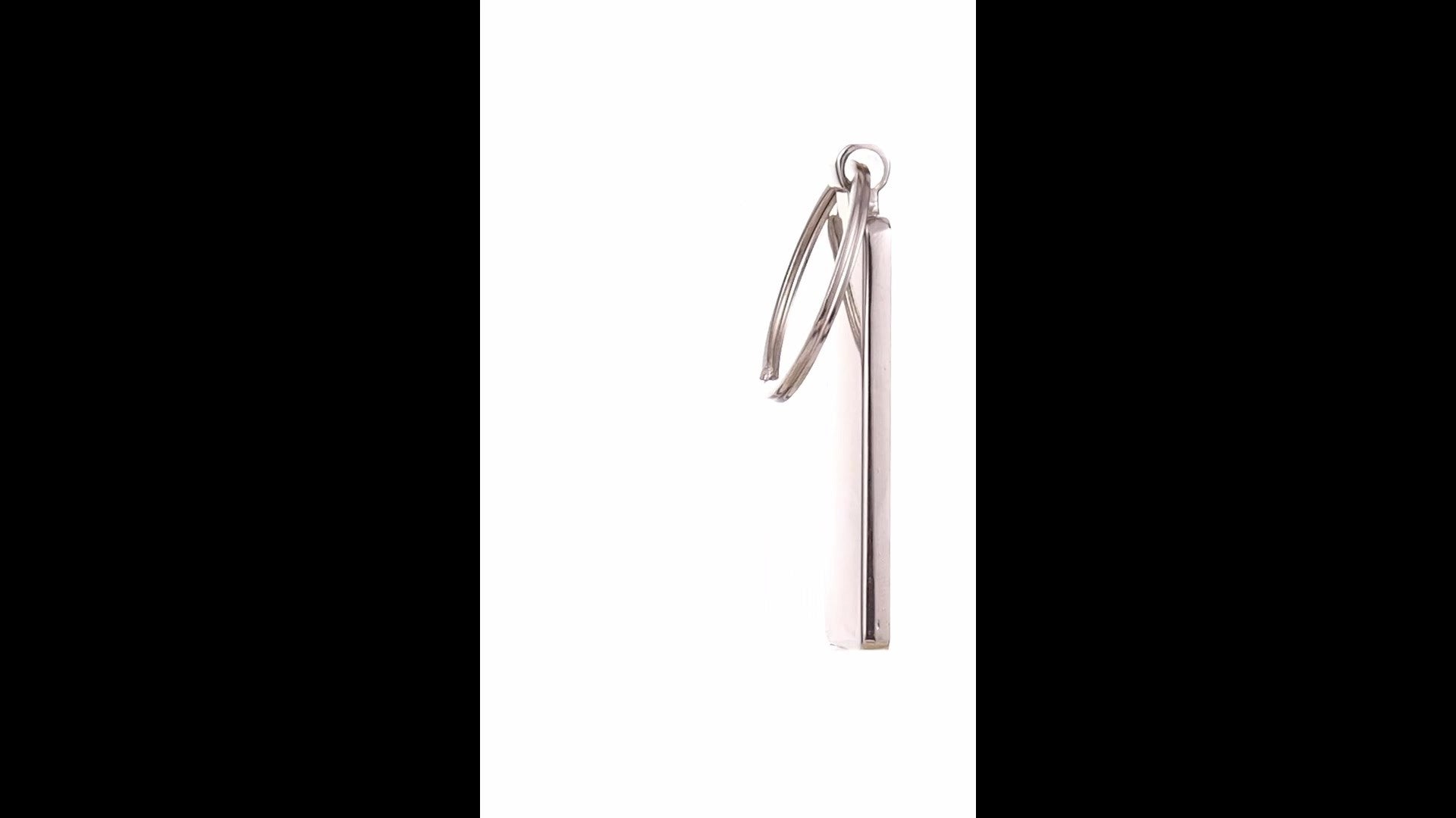 Breloc gravabil dreptunghi 5x3 lemn+metal KO1147S1981 - Green Print