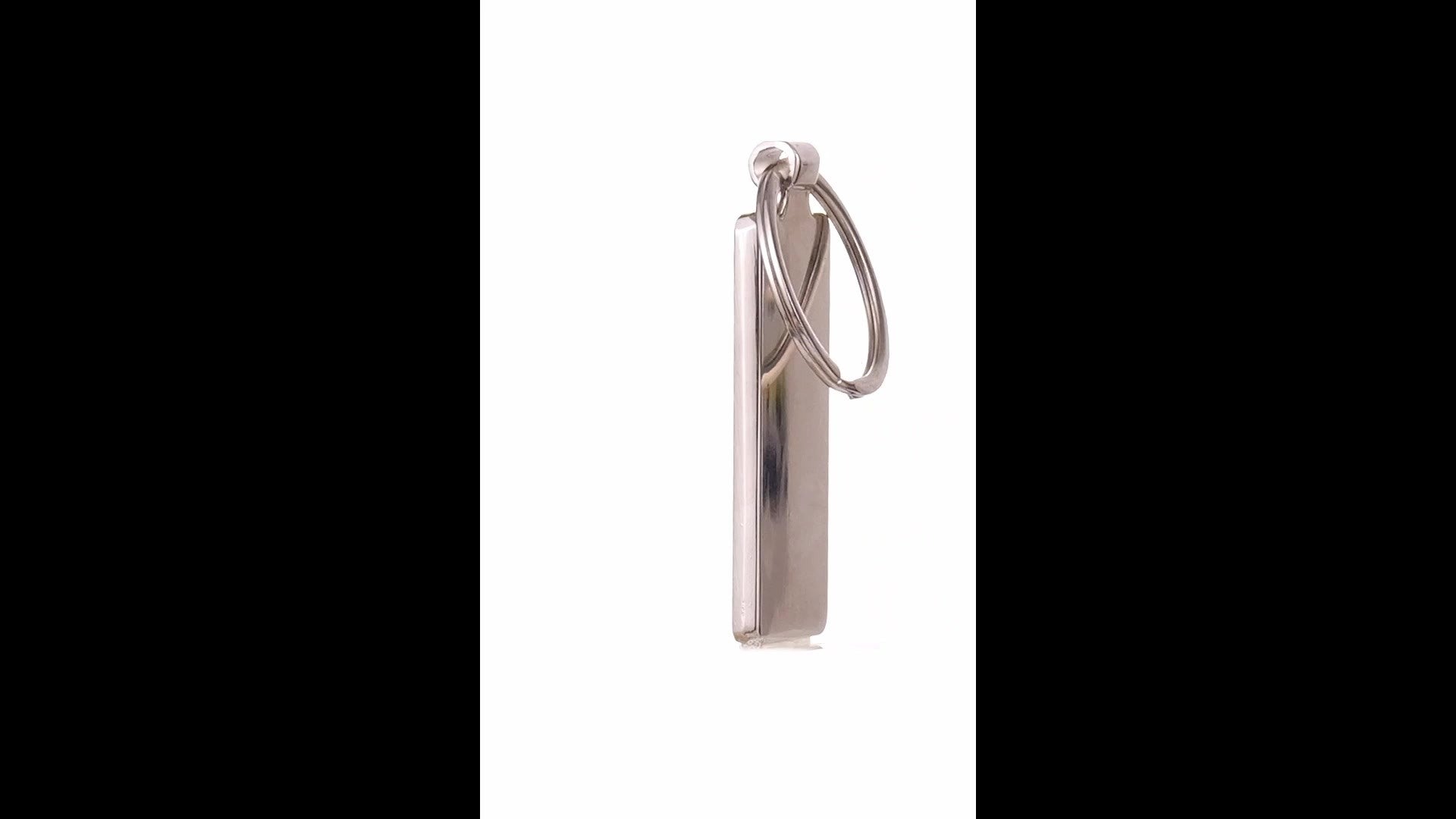 Breloc gravabil dreptunghi 5x3 lemn+metal KO1147S1981 - Green Print