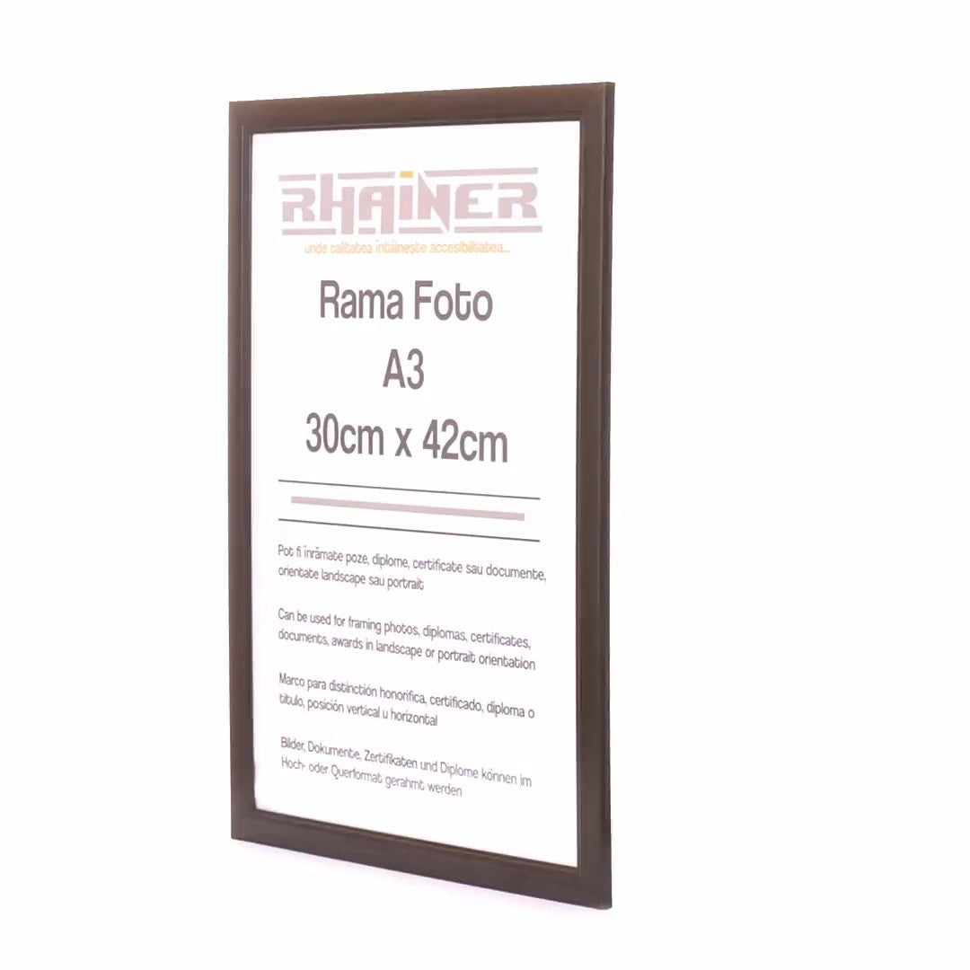 Rama foto Madrid negru A3
