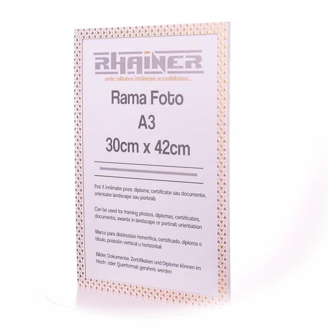 Rama foto Leon inimi aurii A3 FP086A344 - Green Print