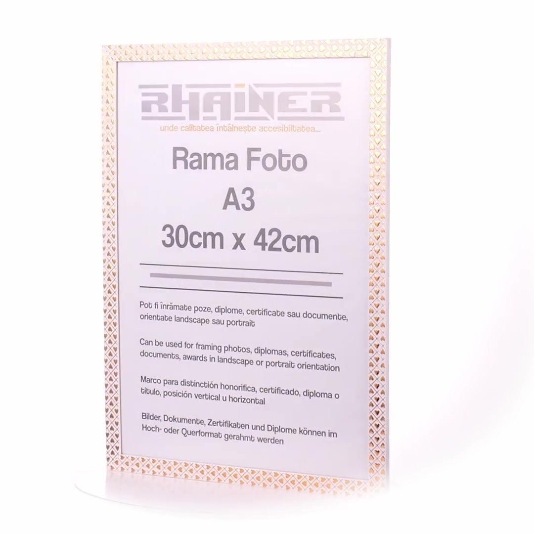 Rama foto Leon inimi aurii A3 FP086A344 - Green Print