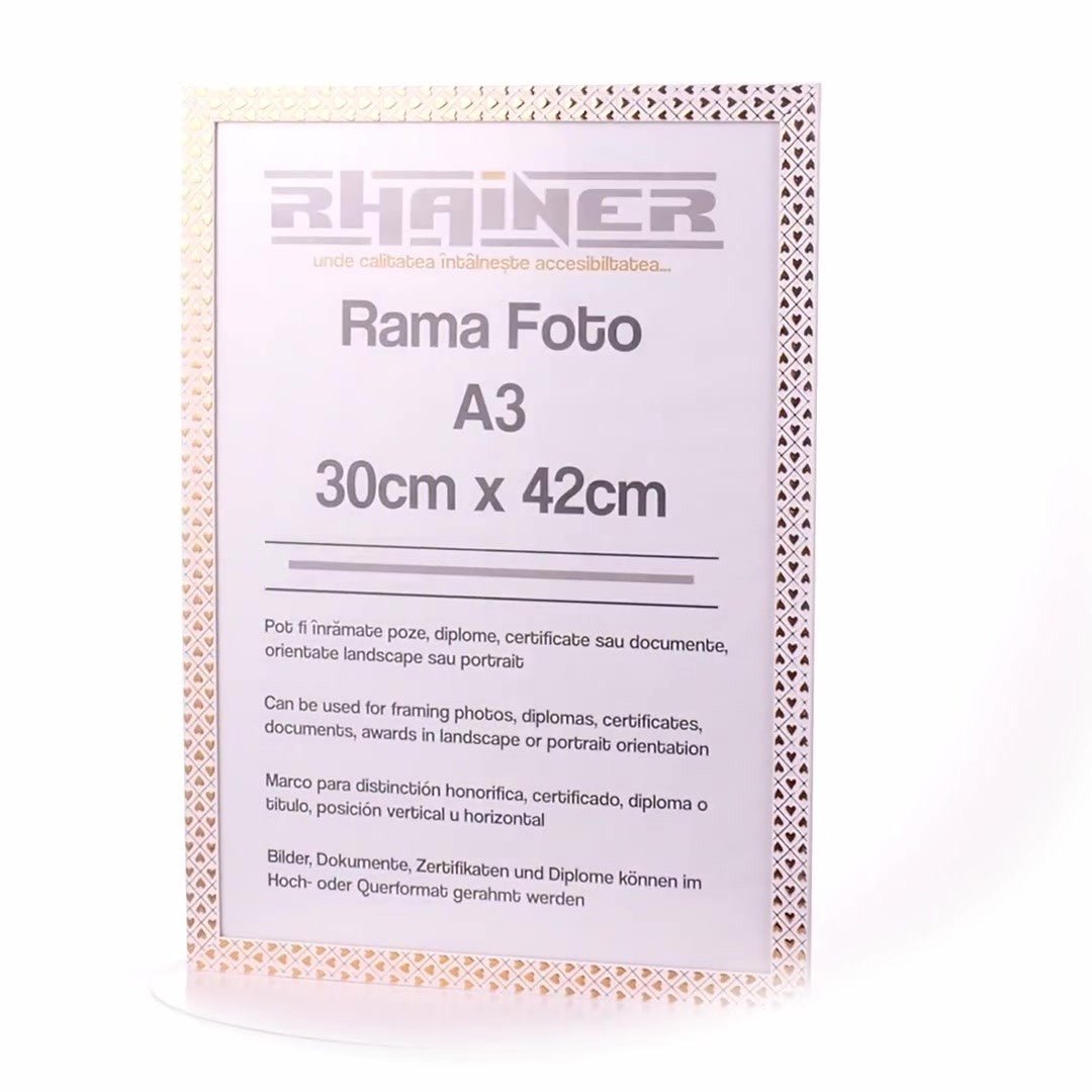 Rama foto Leon inimi aurii A3 FP086A344 - Green Print