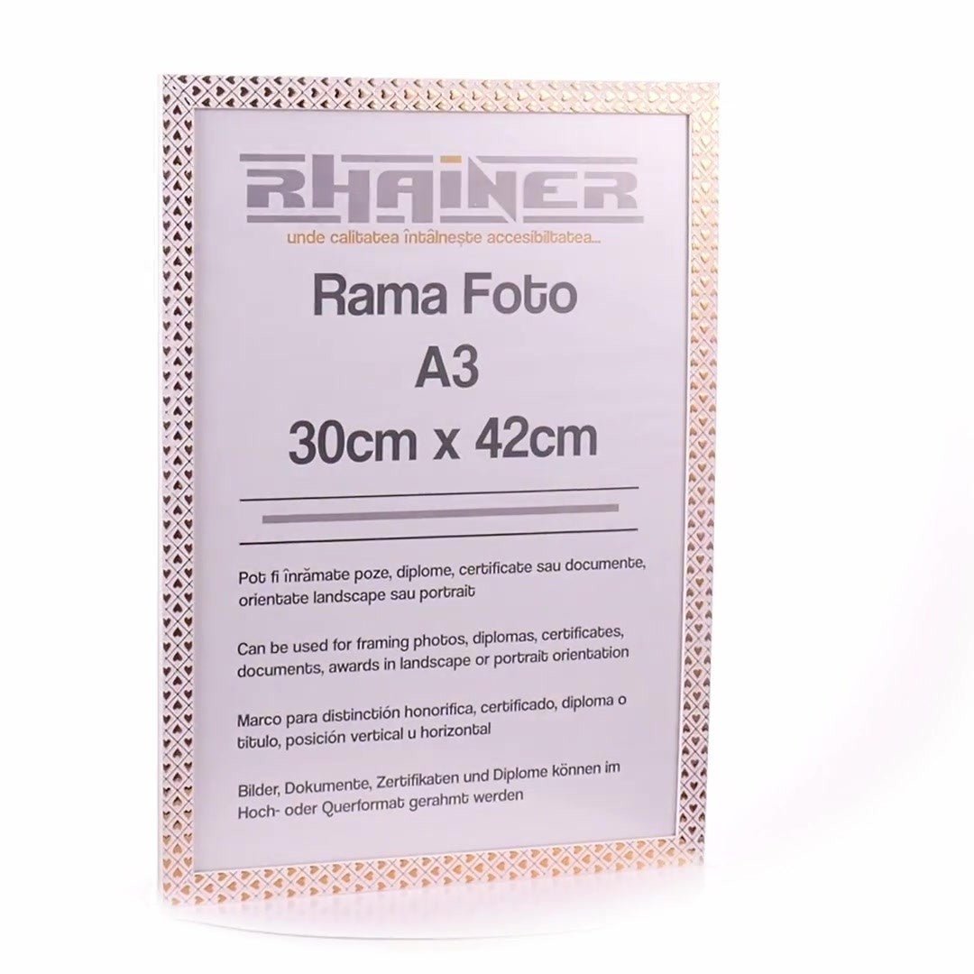 Rama foto Leon inimi aurii A3 FP086A344 - Green Print