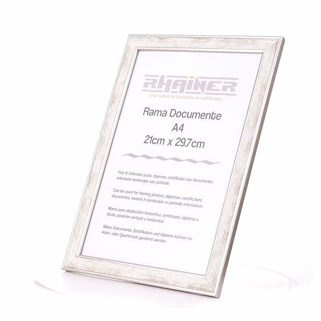 Silver Porto photo frame A4