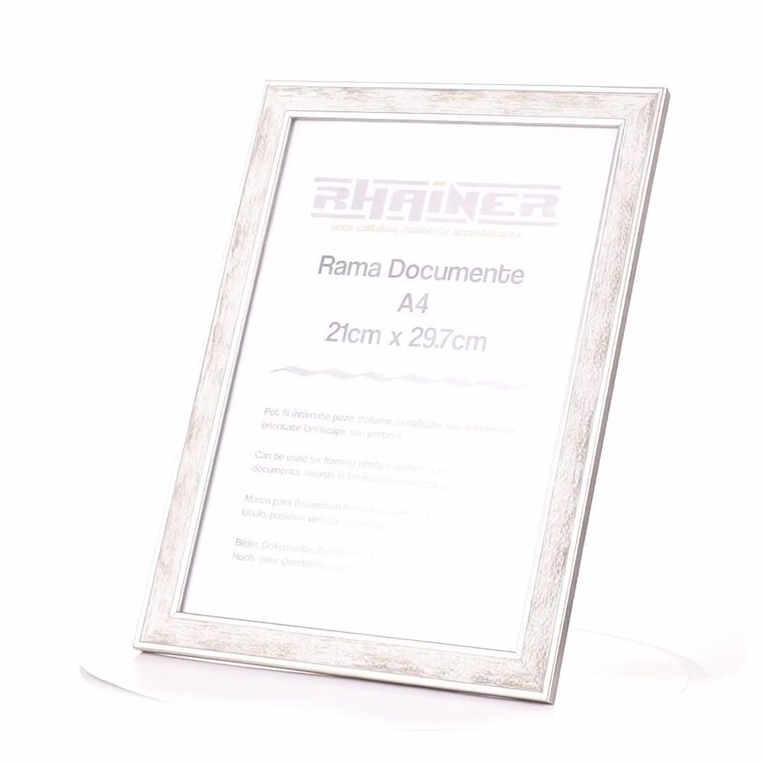 Silver Porto photo frame A4