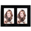Cordoba double glass photo frame black 10x15