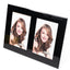 Cordoba double glass photo frame black 10x15