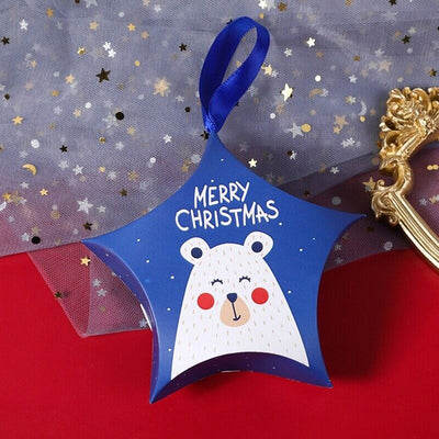 Ornament de brad din carton CRACIUN2 - set 10 buc
