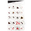 Mini felicitari inima modele LOVE3 - set 140 buc