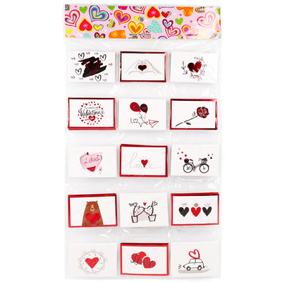 Mini felicitari 6x9 modele LOVE2 - set 120 buc