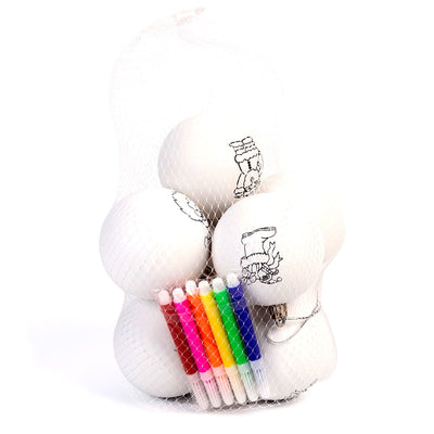 Globuri de brad de colorat - set 8 buc