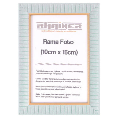 Rama foto Merida bleu+auriu 10x15