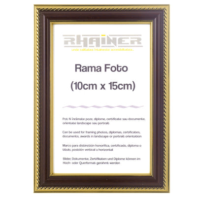 Rama foto Athos maro+auriu 10x15