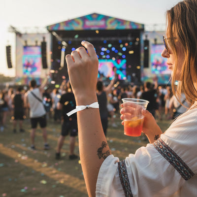 Bratara sublimabila textil - festival PF3102S101 - Green Print