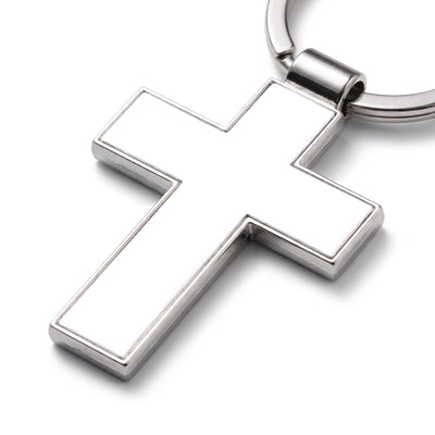 Metal cross keychain Sublimation