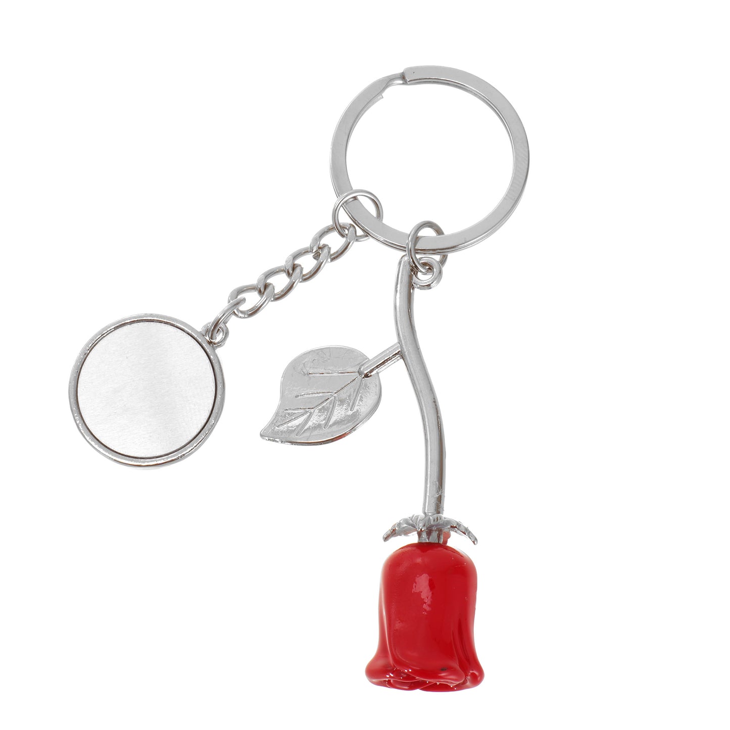 Breloc metalic Trandafir - sublimabil