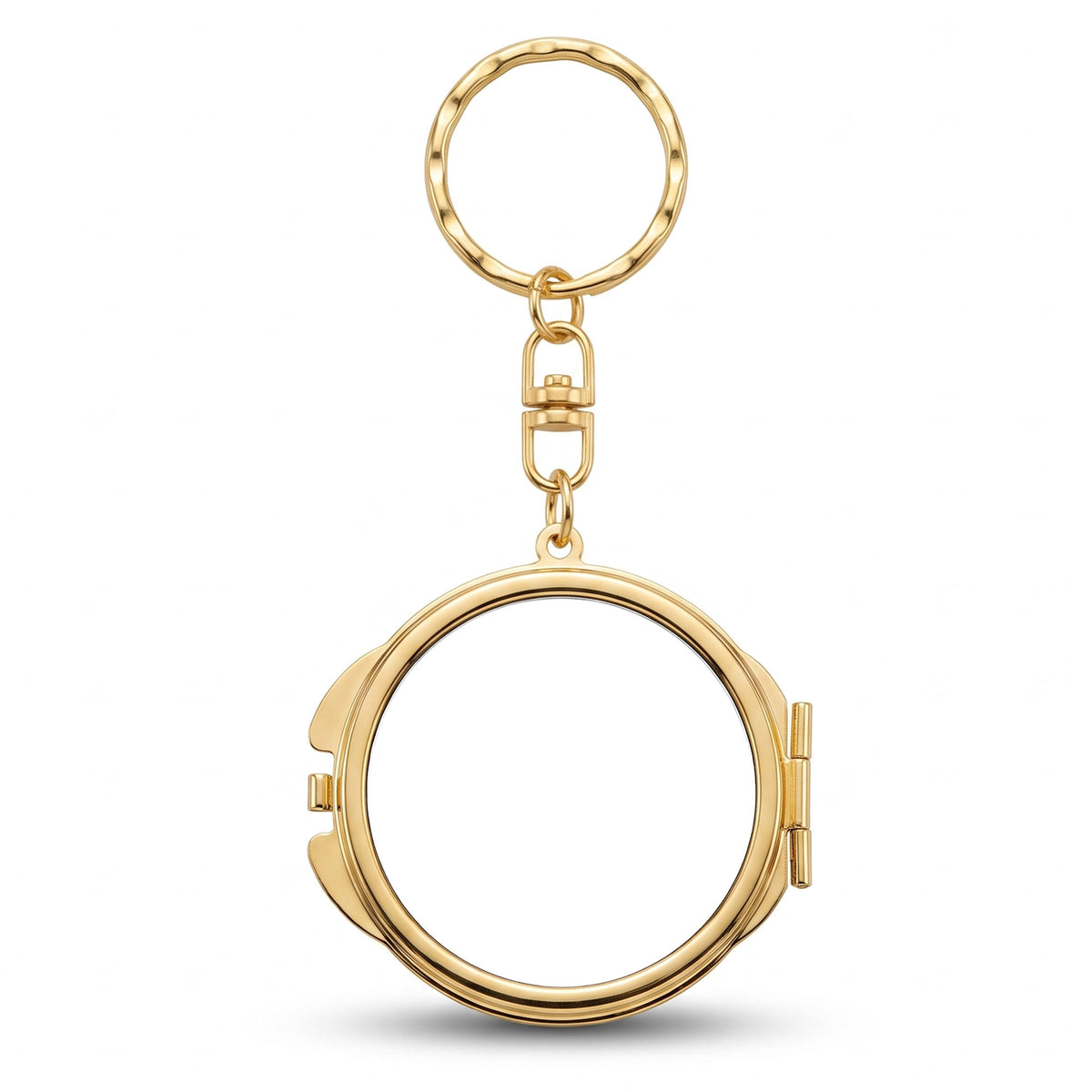 Breloc oglinda de buzunar metalic Sublimare - ROTUND