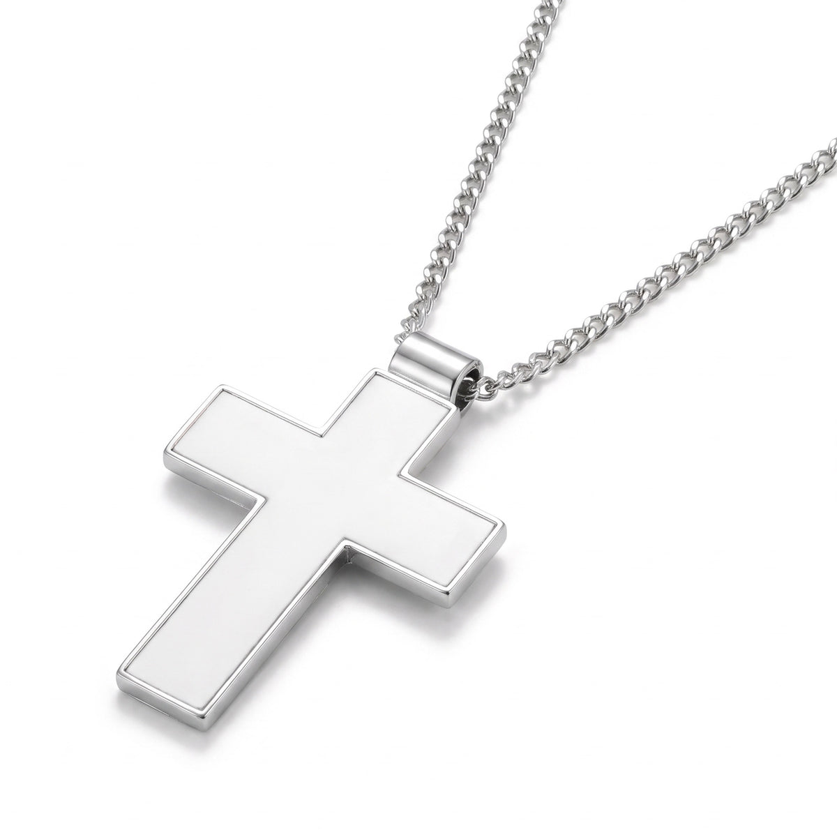 Fém kereszt nyaklánc sublimation célra