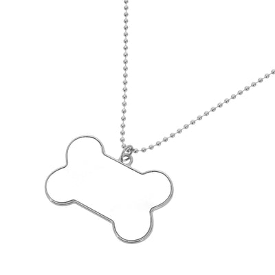 Metal dog bone necklace - Sublimation