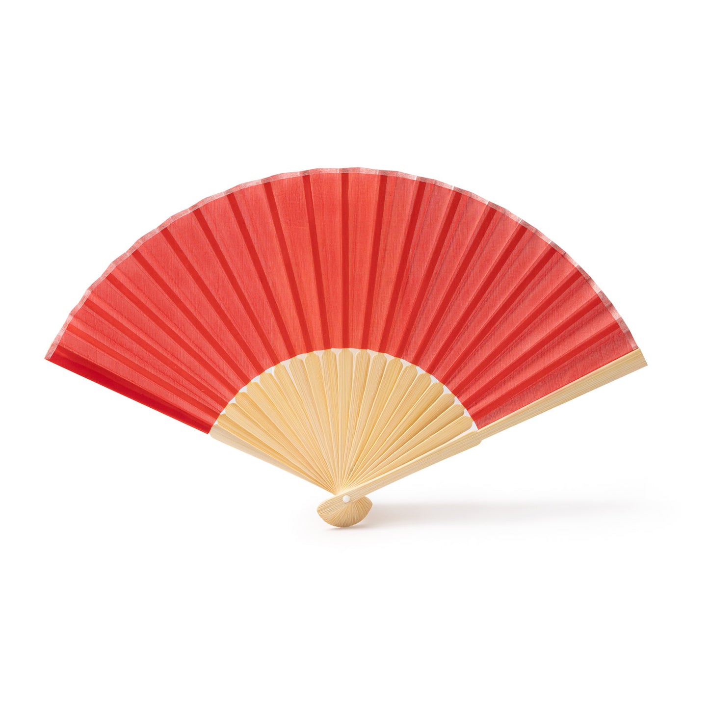 Evantai promotional din lemn si textil FN1617S160 - Green Print