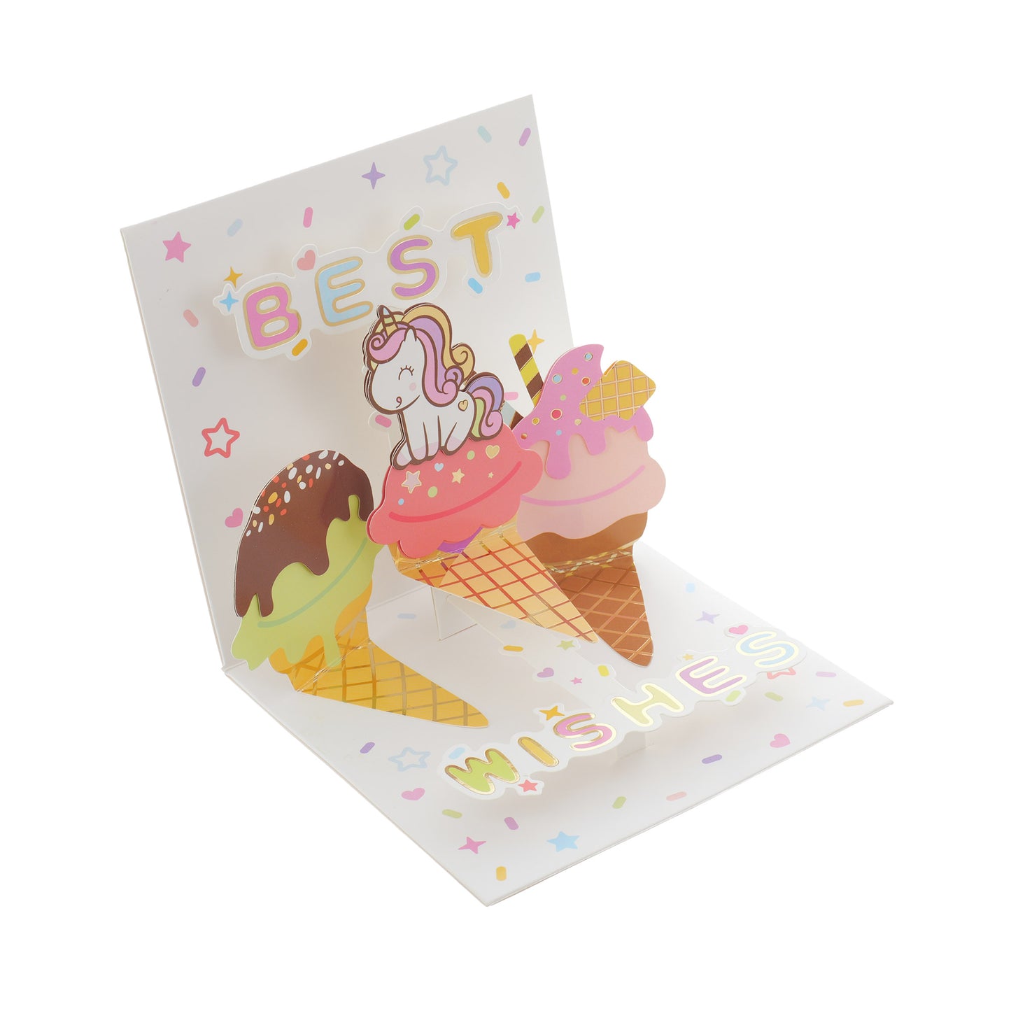 3D Greeting Card with Envelope - Various Designs