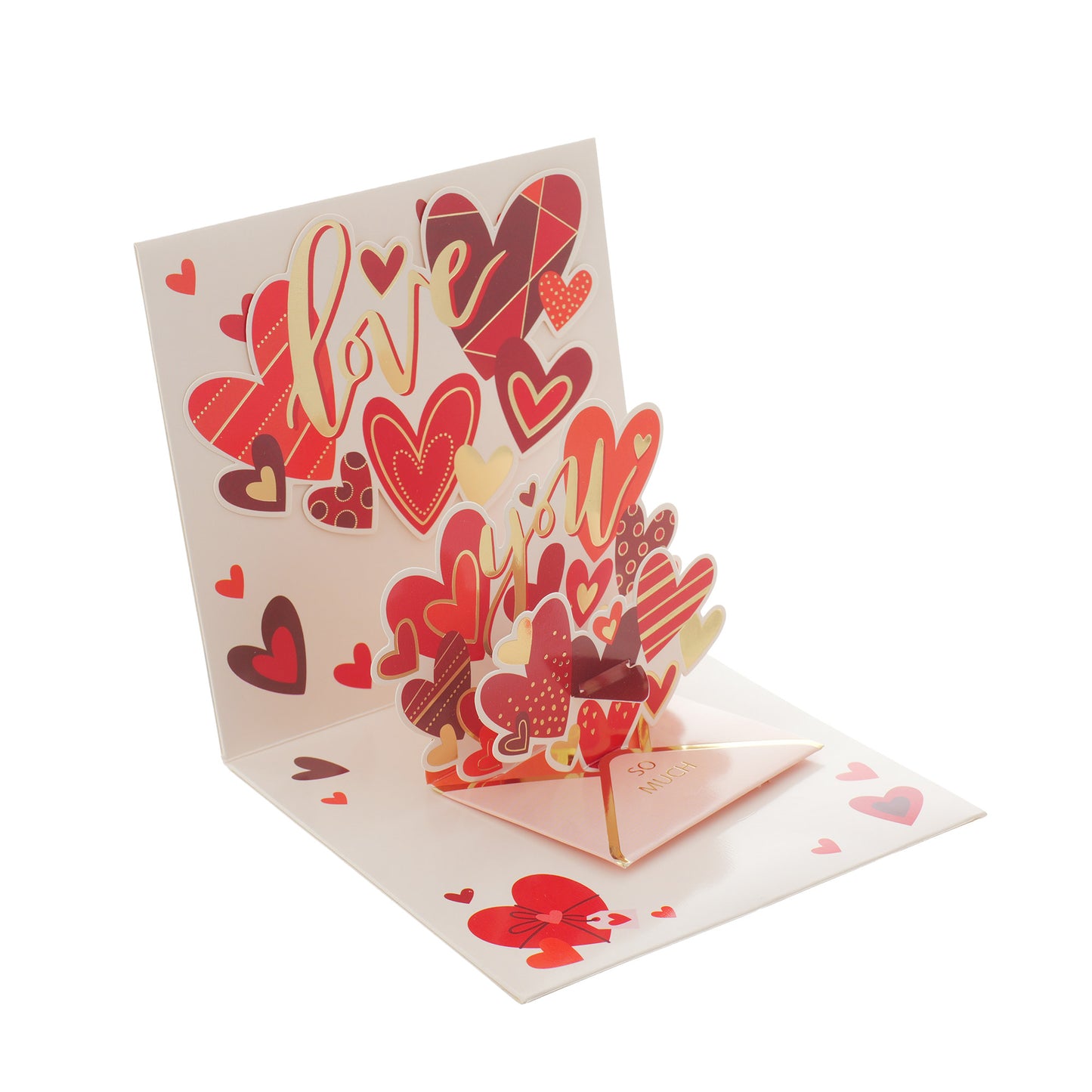 3D Greeting Card with Envelope - Various Designs