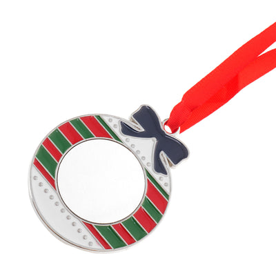 Metal Christmas Tree Ornament GLOB - Sublimation
