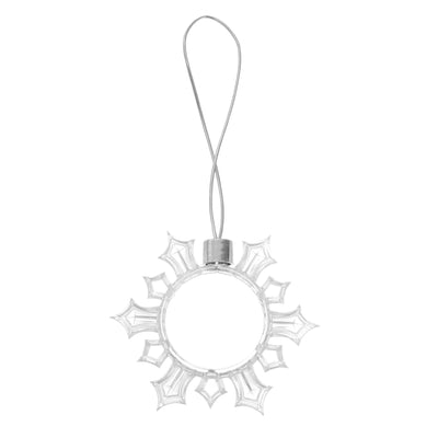 Photo insert globe / sublimation SNOWFLAKE for Christmas tree