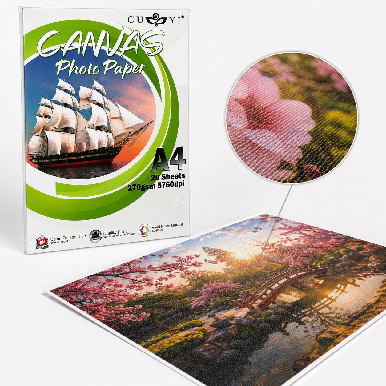 Canvas photo paper 270gsm A4