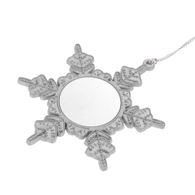 Metal Christmas Tree Ornament SNOWFLAKE - Sublimation