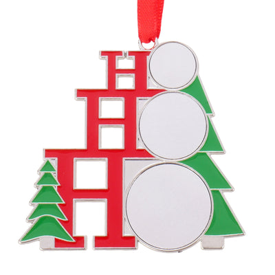 HOHOHO metal Christmas tree ornament