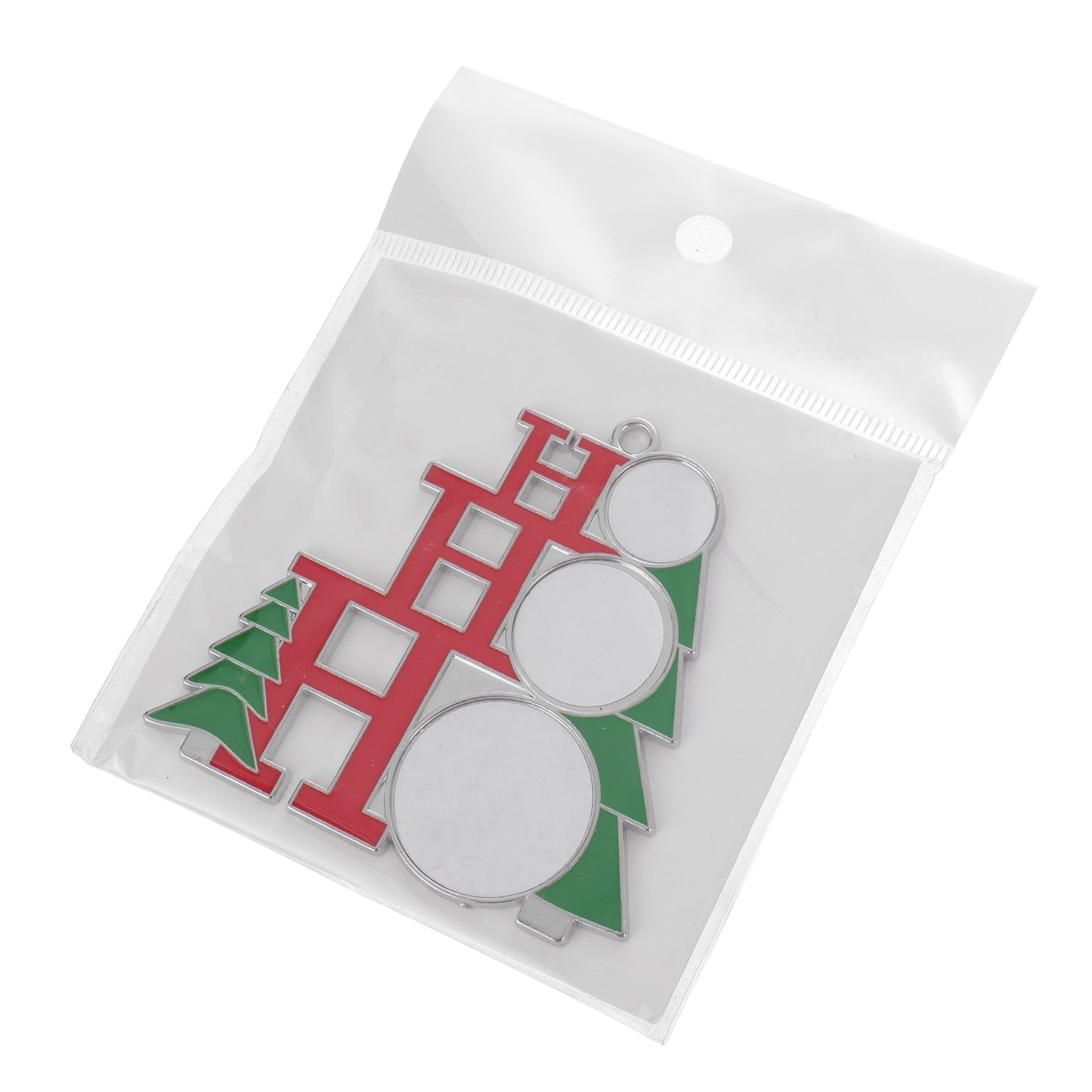 Ornament metalic de brad HOHOHO