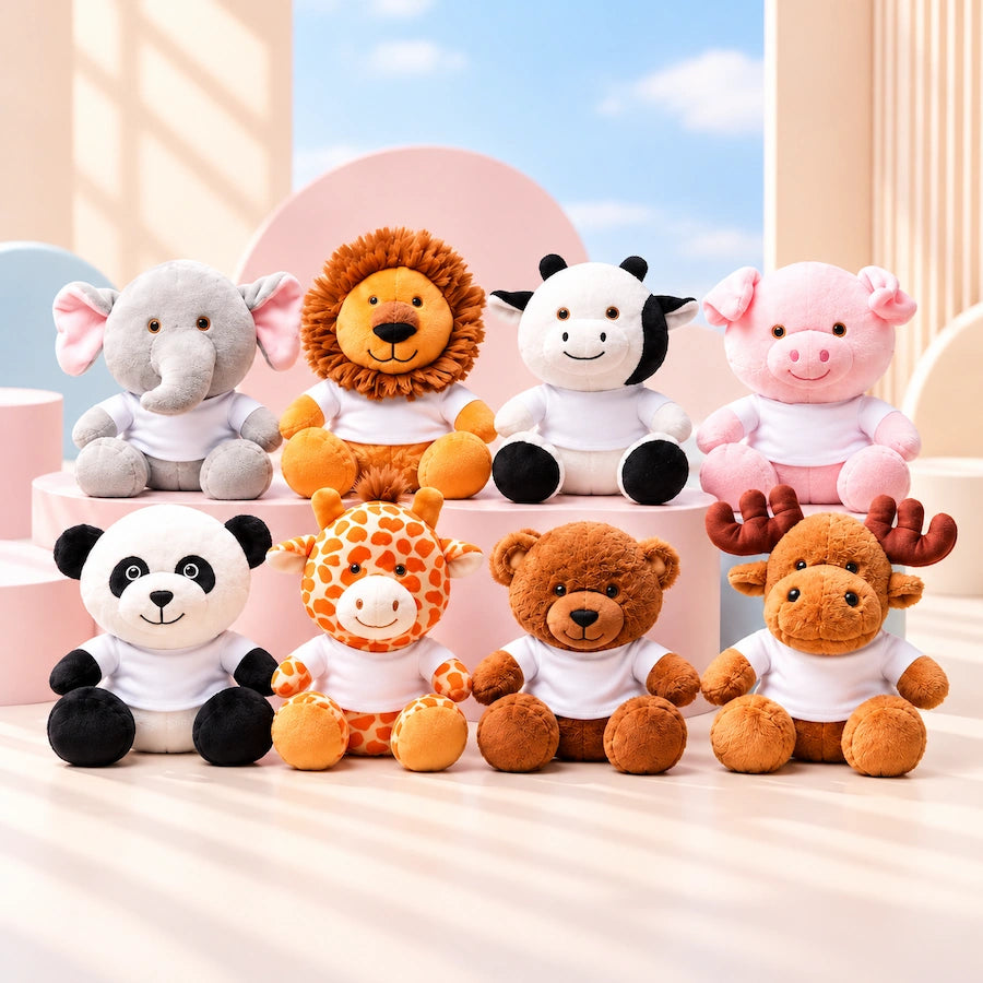 Plush toys with a sublimation T-shirt
