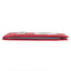 Car document wallet with logo and license plate - red
