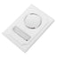 Car document wallet with logo and license plate - white