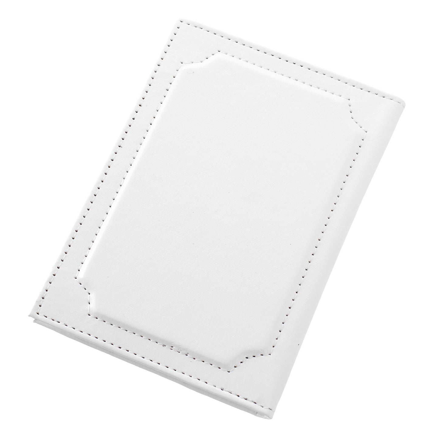 Car document wallet with logo and license plate - white