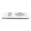 Car document wallet with logo and license plate - white