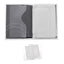 Car document wallet with logo and license plate - white