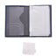 Car document wallet with logo and license plate - navy blue
