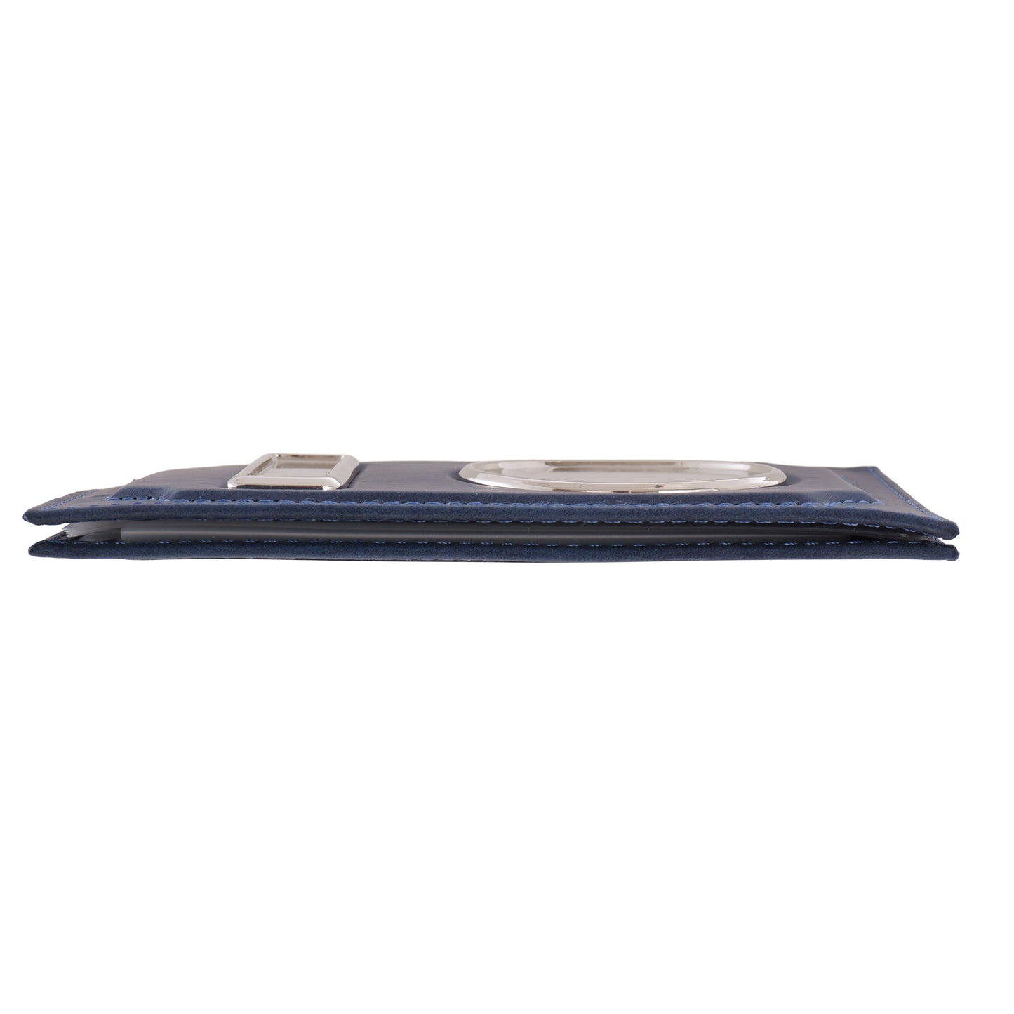 Car document wallet with logo and license plate - navy blue