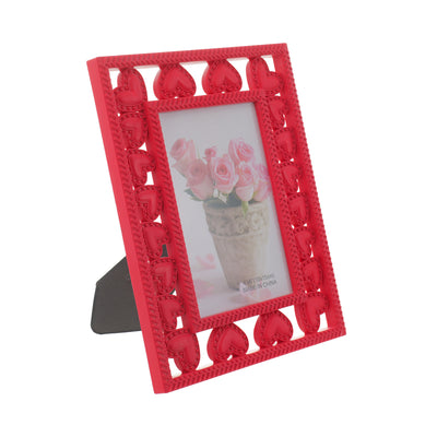 Rama foto decorativa inima rosie 10x15