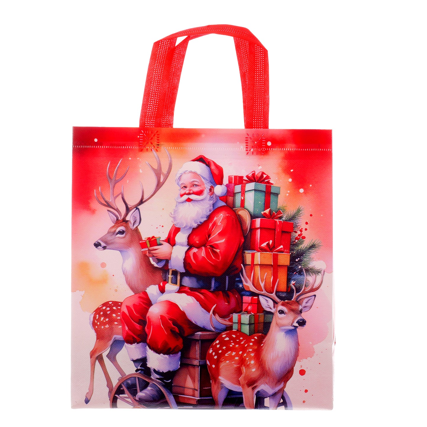 Karácsonyi textil ajándéktáska 29x27