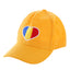 Yellow cap tricolor heart ROMANIA