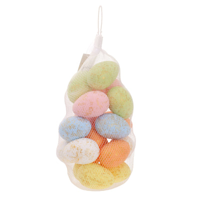 18 darabos, többszínű dekoratív tojás szett