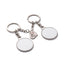 Set 2 brelocuri metalice sublimabile Cuplu Cheia de la Inima